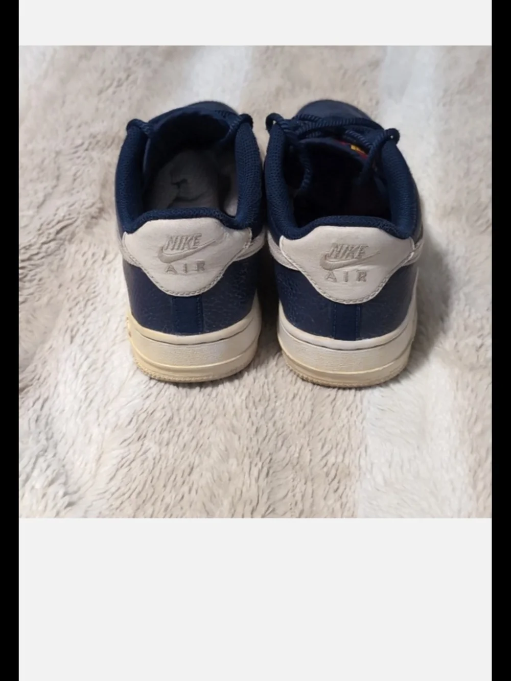 Nike Air Force One Big Kids' Navy Low Tops/ Big kids/Youth Size 5.5